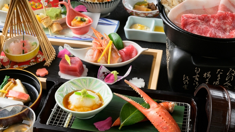 【千樹館スタンダードプラン】石段街まで徒歩0分〜黄金白銀の2湯と郷土の味覚を堪能