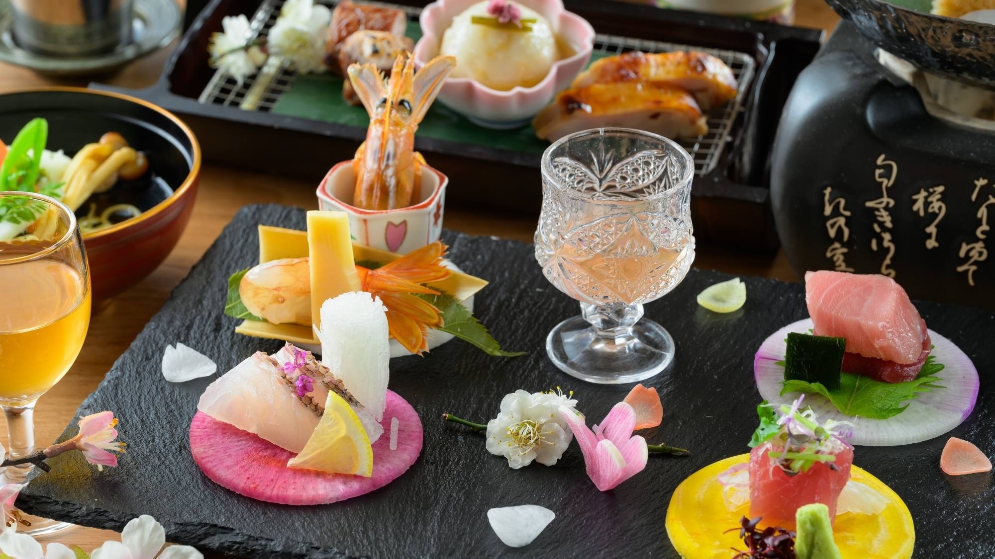 【千樹館ステーキ付プラン】郷土の味覚堪能！牛陶板ステーキも楽しめる＜上州味覚会席＞グレードアップ