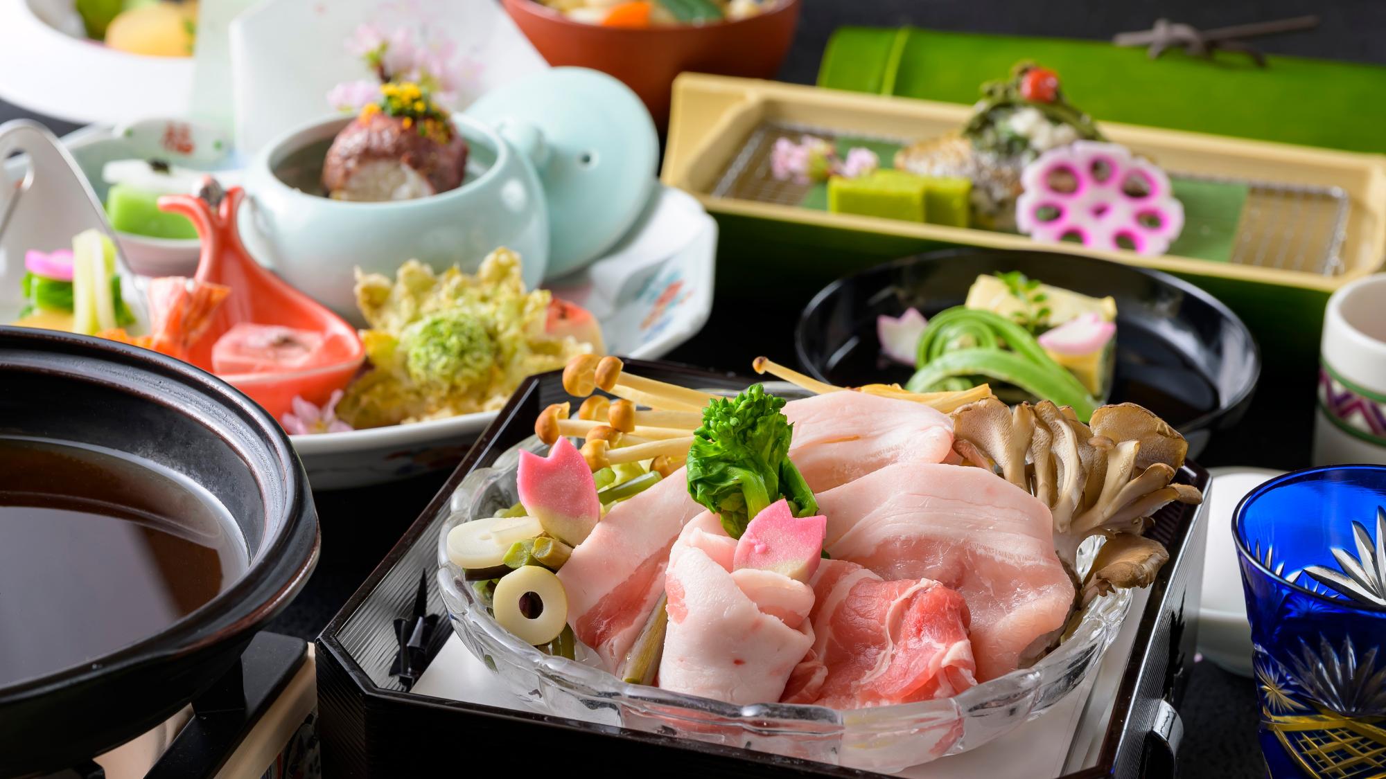 春の絶品を堪能できる、福一春の万葉創作和会席。