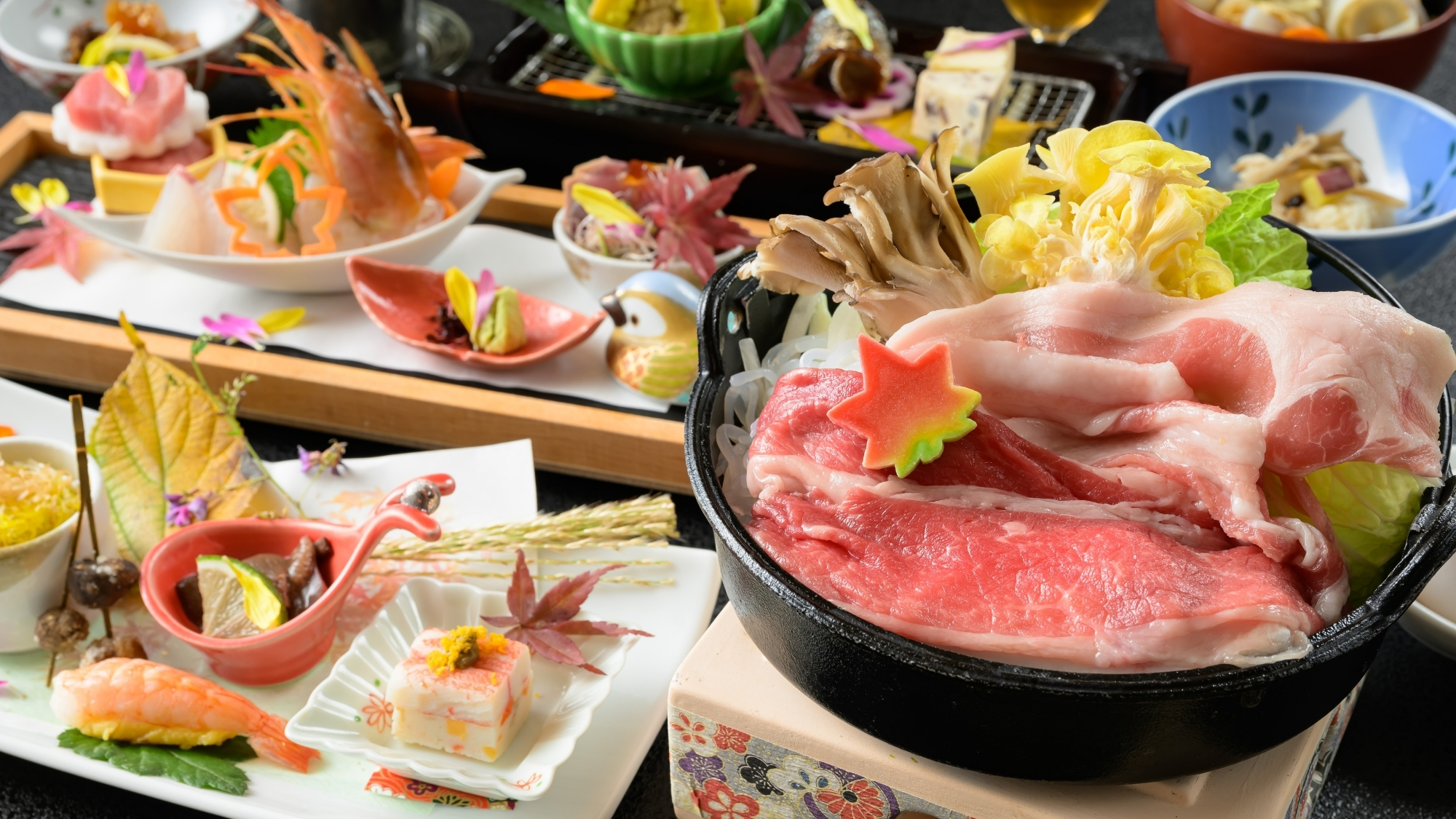 秋ならではの風味豊かな食材を詰め込んだ、秋のことほぎ膳。