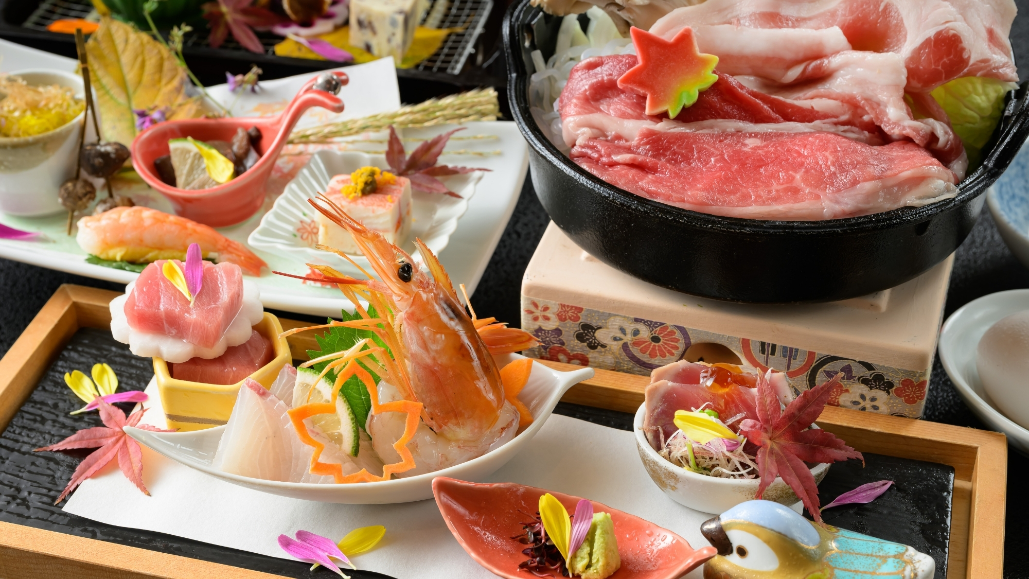 秋の厳選食材を心ゆくまでお楽しみください。