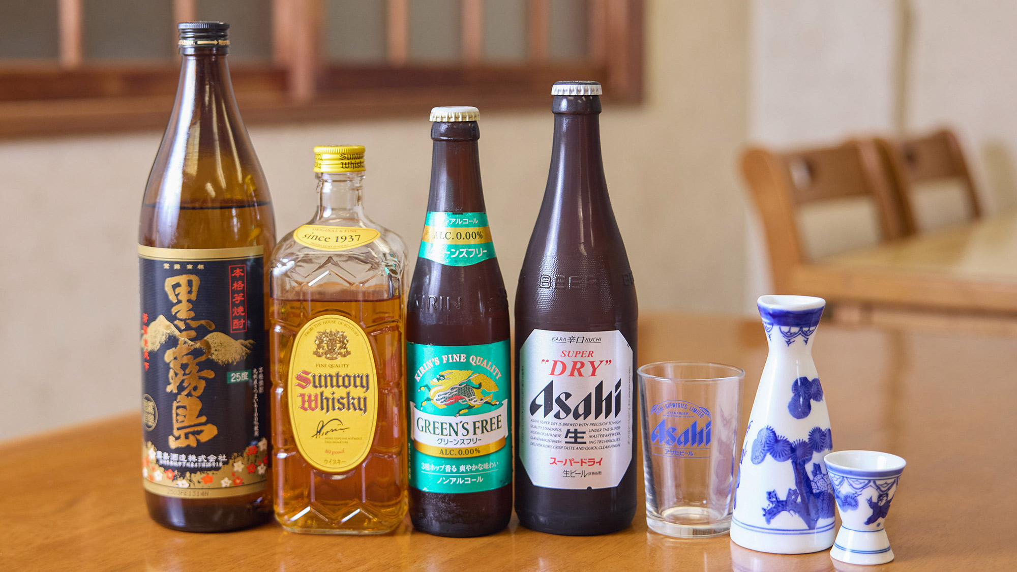 ・【食事一例】お風呂上りには、ビールなどお酒をどうぞ。格別のひとときです