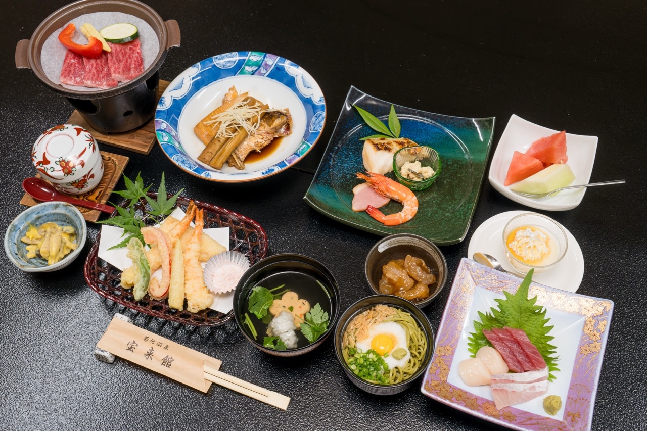 【特選馬刺し付き】熊本名物馬刺し付き！季節の会席♪ココロもカラダも潤いたっぷり♪《1泊2食付》