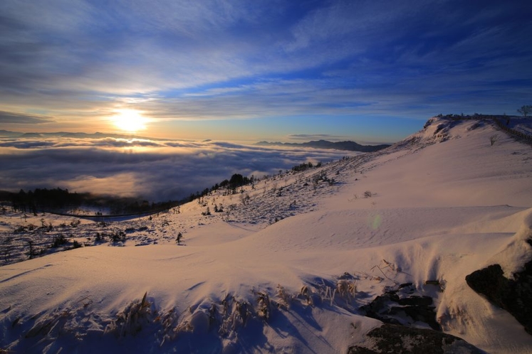 冬の美幌峠の雲海