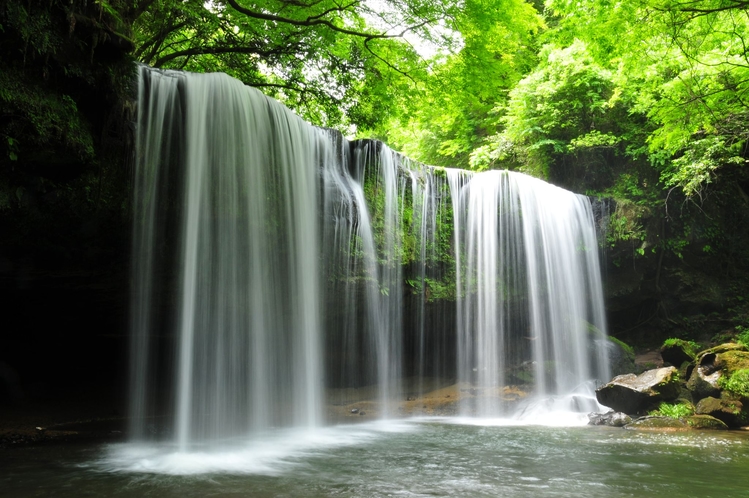 写真提供：熊本県観光連盟【周辺】鍋ヶ滝公園(当館から車で約25分)
