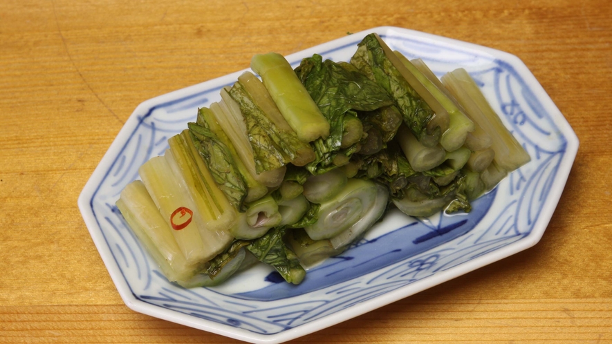 自家製野沢菜