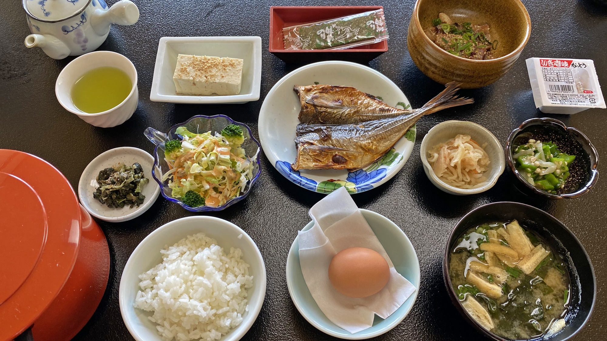 *【朝食一例】ほっかほかの白ご飯と壱岐のお魚で、朝から元気チャージ！一日の始まりはここから☆