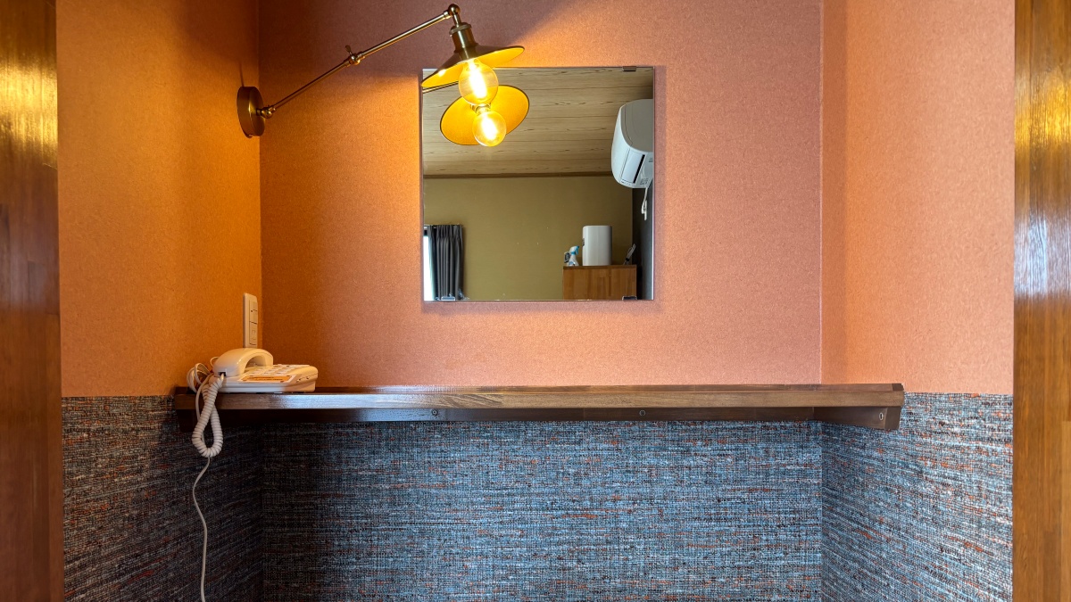 【海側12畳2Fバステラス付】化粧スペースを新設！しっかり幅があるので、広々とご利用いただけます！