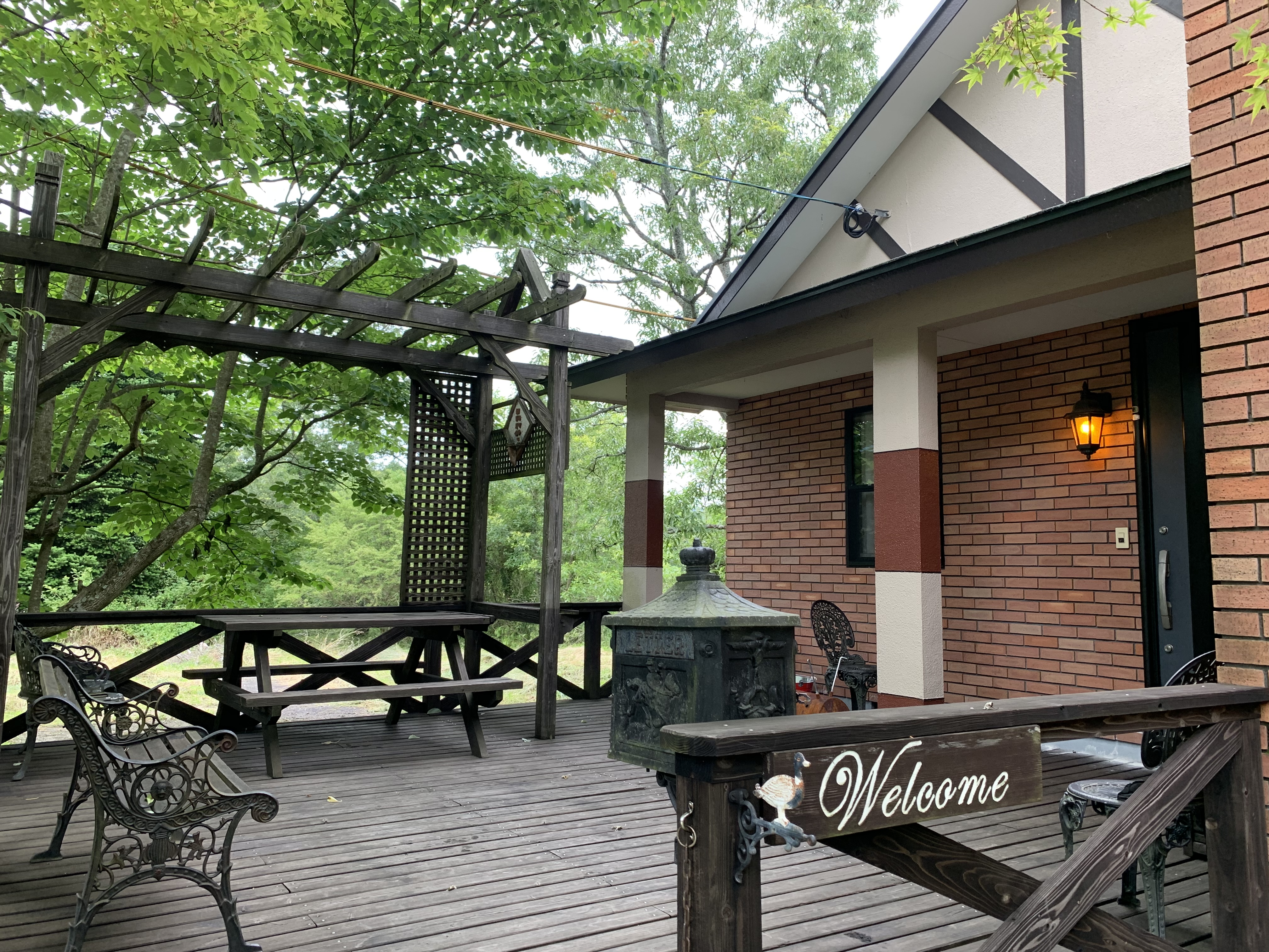 BBQ可能なベランダ