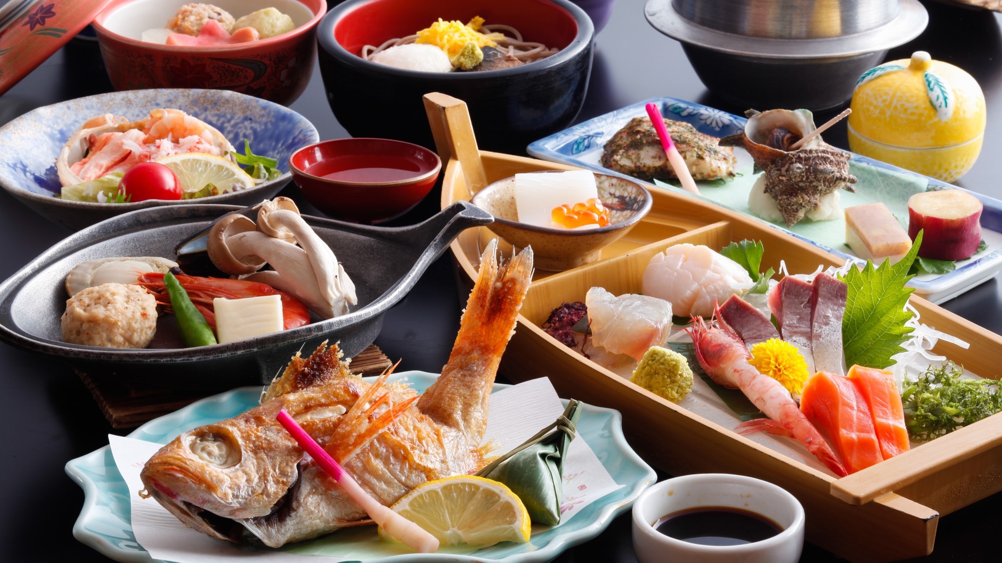 【のどぐろ付き会席】人気の高級魚のどぐろ丸々一尾★塩焼きor煮付orしゃぶしゃぶから調理法を選べます