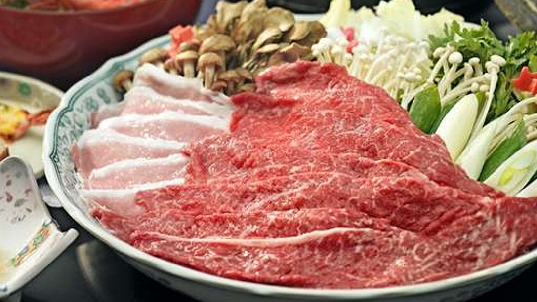 【牛豚しゃぶしゃぶ付】基本のご夕食に牛肉と豚肉のしゃぶしゃぶが付いた会席料理★