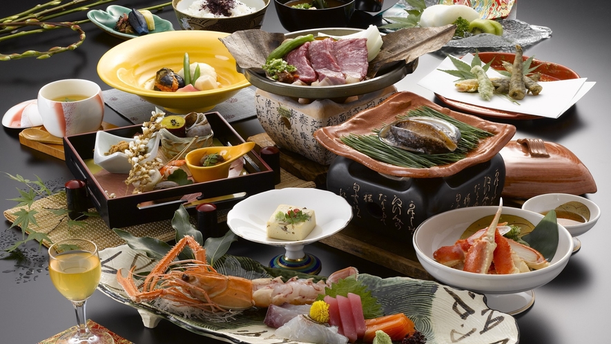◆贅沢会席／蒲郡特産深海魚と三河の高級食材を贅沢に堪能できる会席です（ある日の一例）