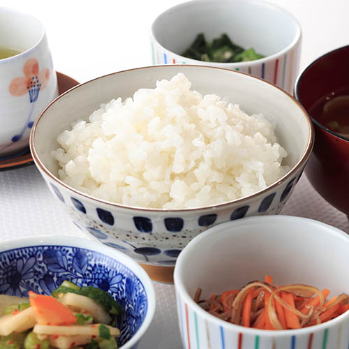 朝食-炊き立てごはん