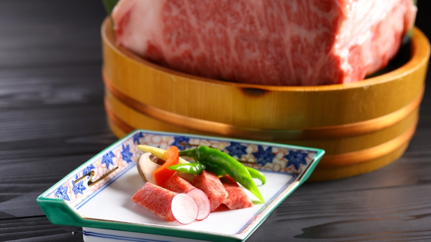 【期間限定】信州プレミアム牛肉A５ランク鉄板焼付きお得な会席プラン＜広間食＞