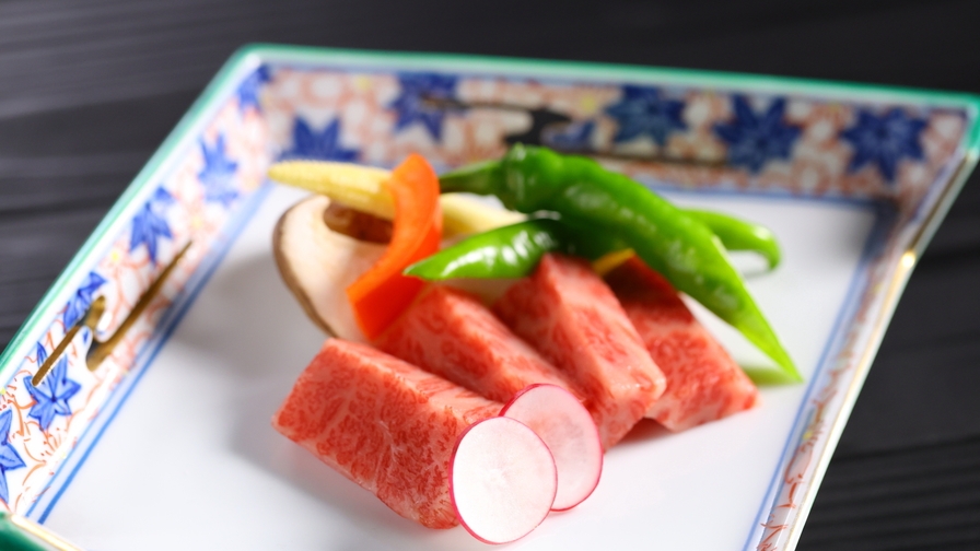 【期間限定】信州プレミアム牛肉A５ランク鉄板焼付きお得な会席プラン＜広間食＞