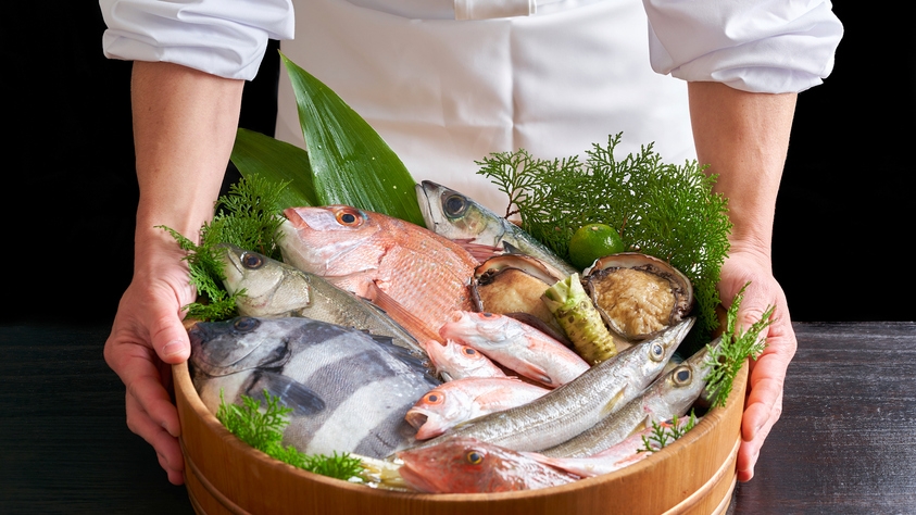 人気No.1＜お料理重視＞新鮮な地魚の「お造り9種盛り」付会席／石川の食材をふんだん使ったおもてなし