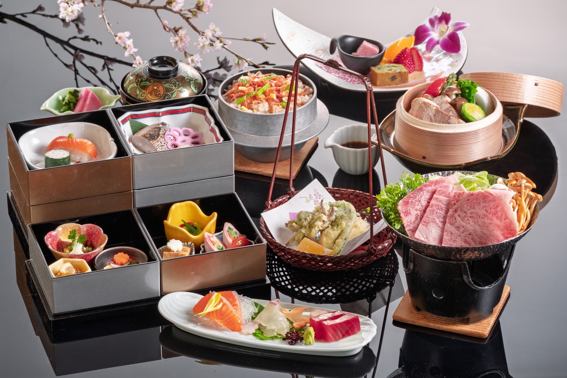 【紅や四季物語プラン春】香ばしい「信州牛の胡麻鍋」と「山菜天ぷら」春の訪れを味わう「春爛漫会席」