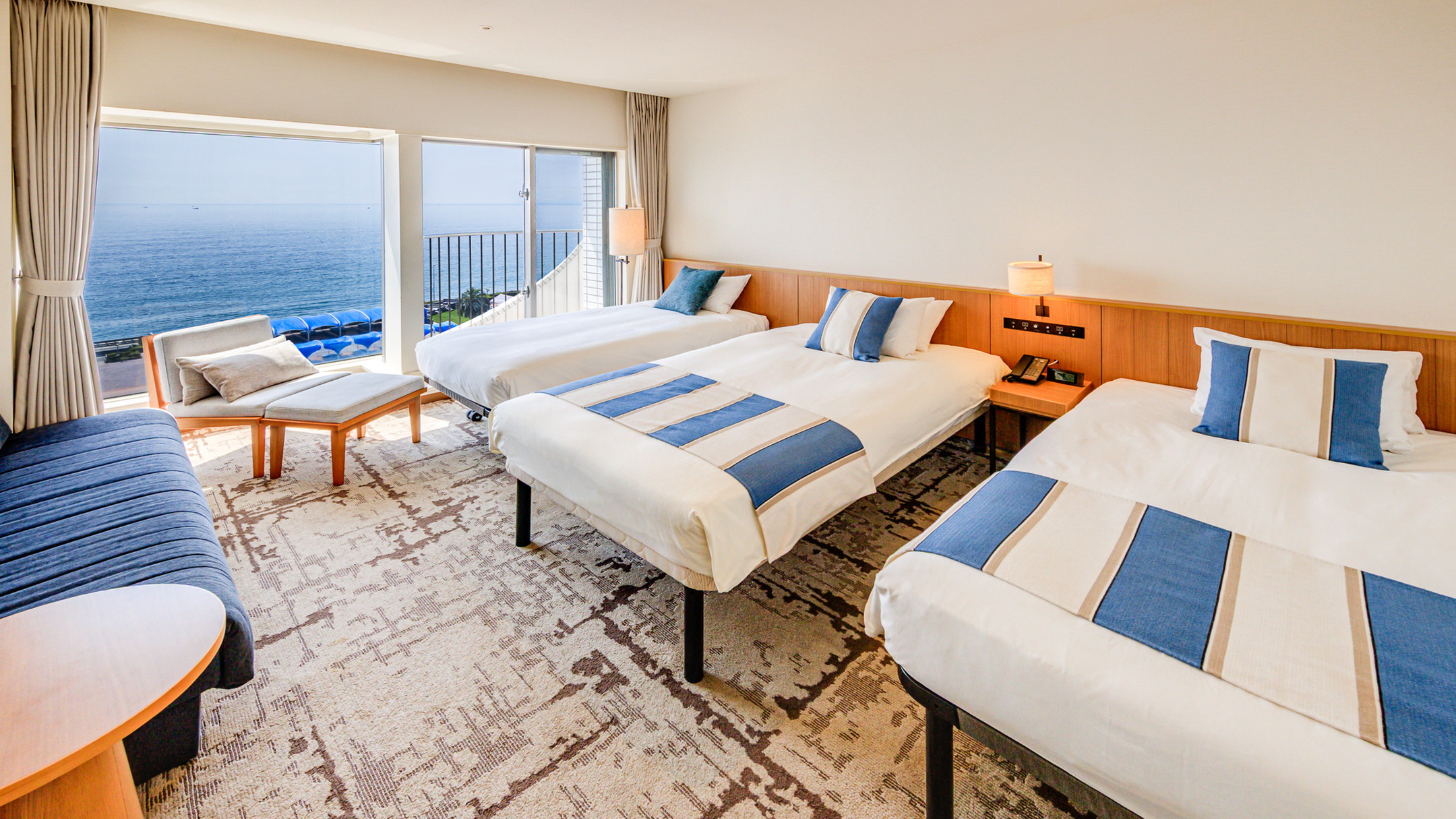 オーシャンツイン定員4【禁煙/2ベッド+2エキストラ】