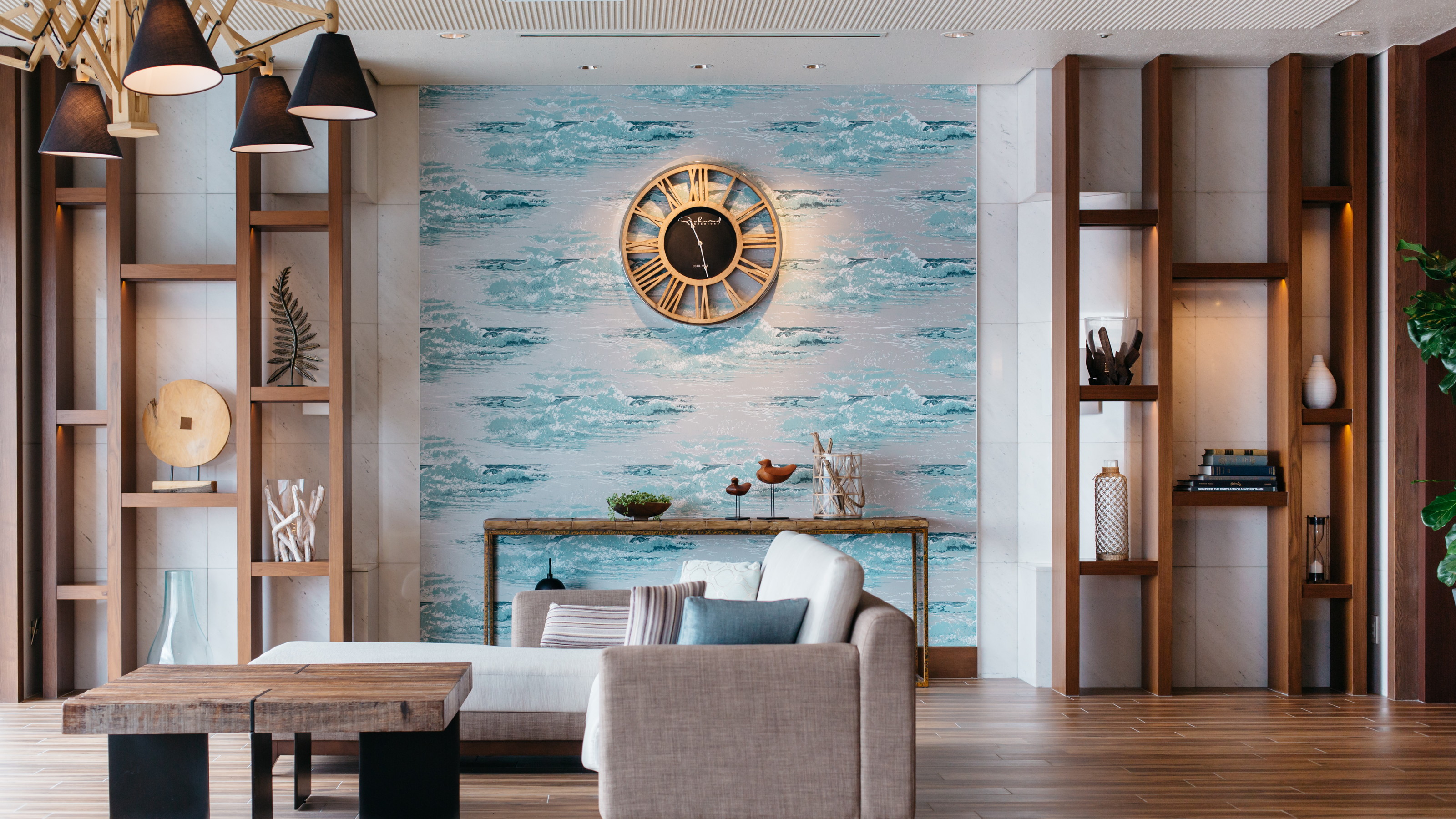 客室棟エレベーターホール前