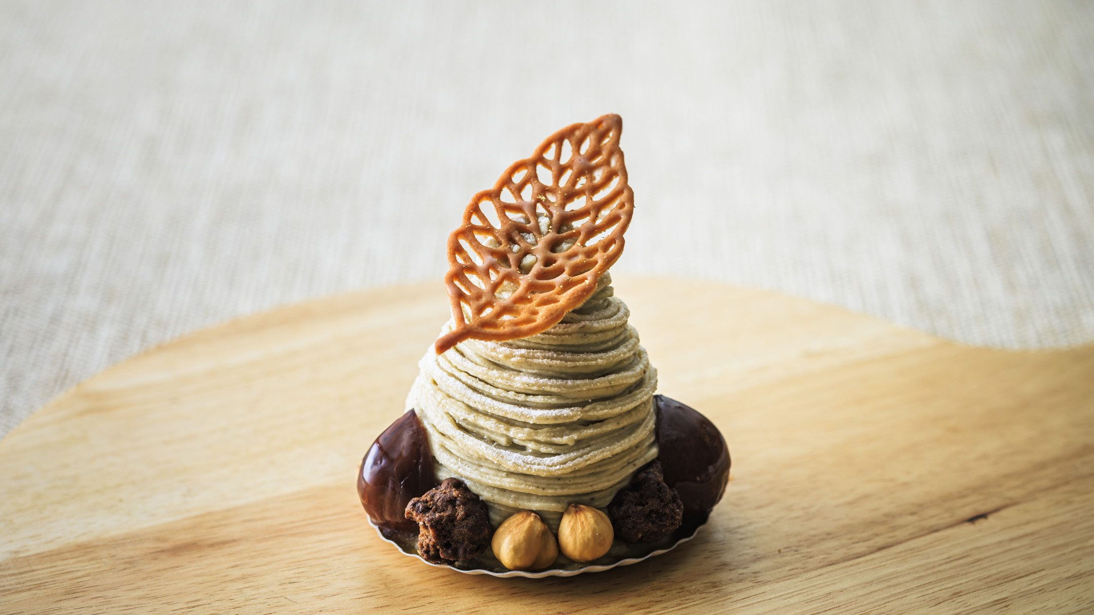 ケーキメニュー｜丹沢大山ほうじ茶のモンブラン