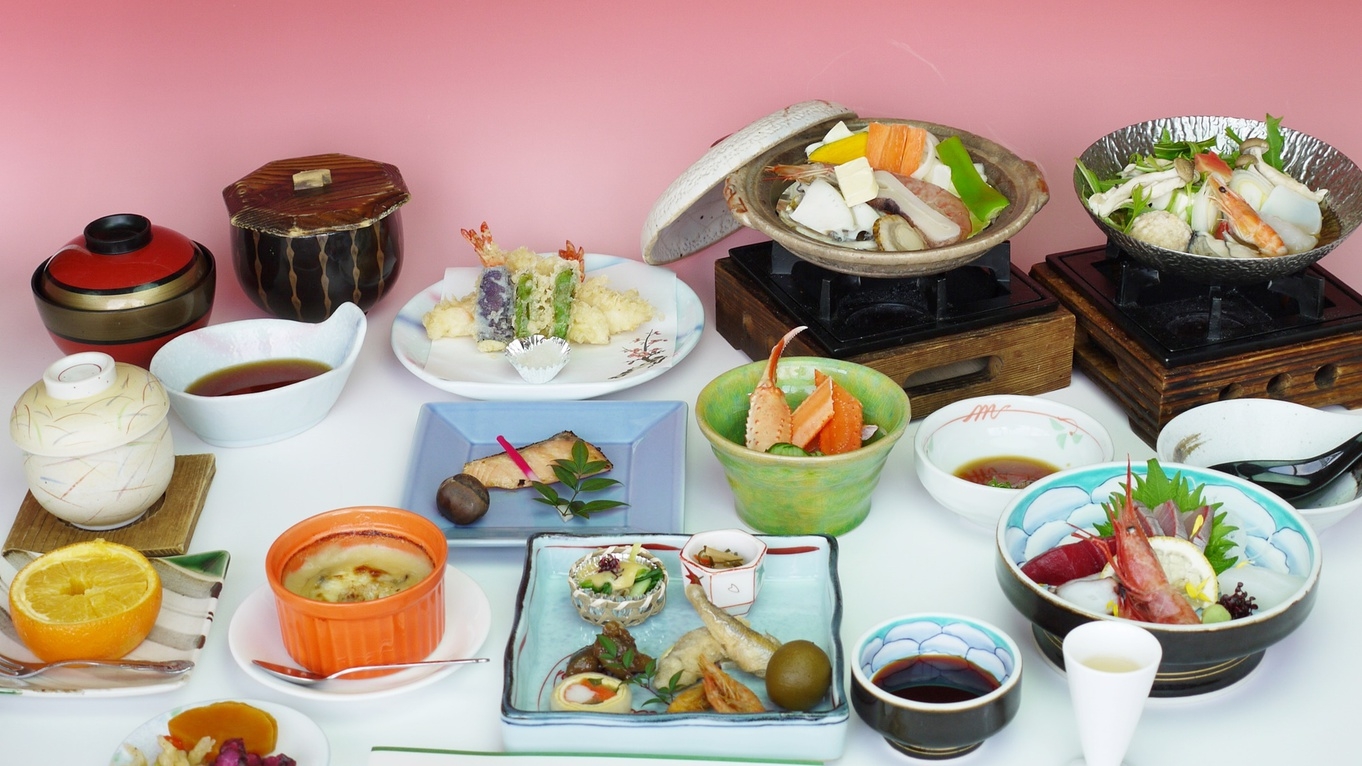 【元禄会席】＜グレードアップ＞美しい眺望と、旬×地産地消・料理長こだわり食材の会席。赤穂の食に舌鼓。