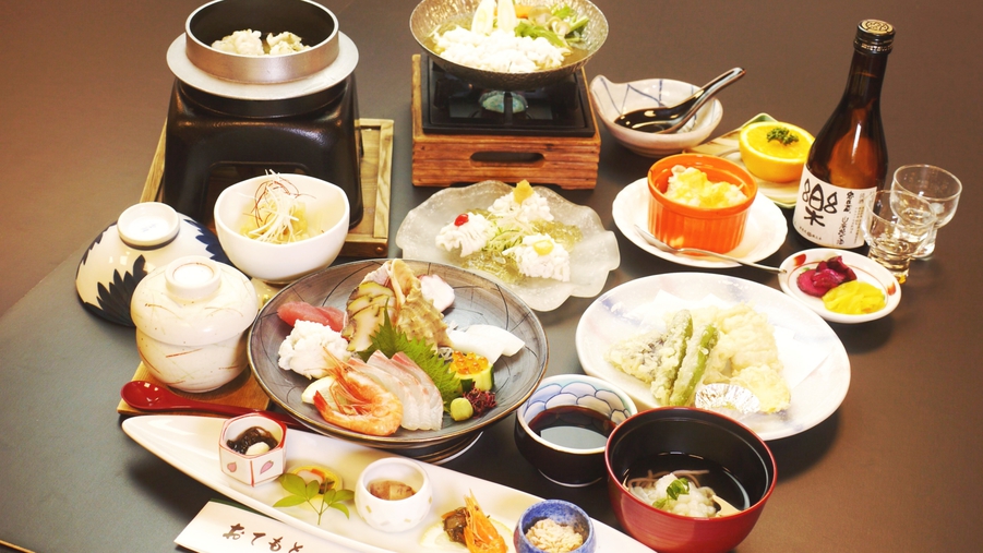 【6月〜8月限定■鱧特別会席】＜夏の風物詩＞鱧をしゃぶしゃぶや湯引きで味わう鱧三昧の滋味豊かな会席
