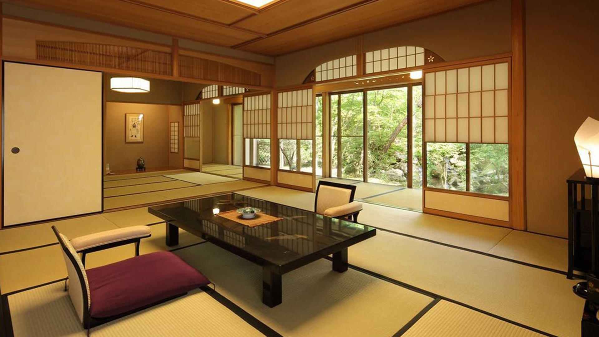 雲仙温泉 旅亭 半水盧(部屋(ベッドルーム))