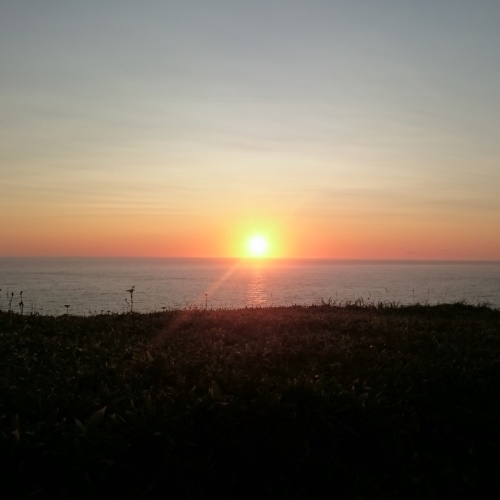 ◆えりも岬からの夕日
