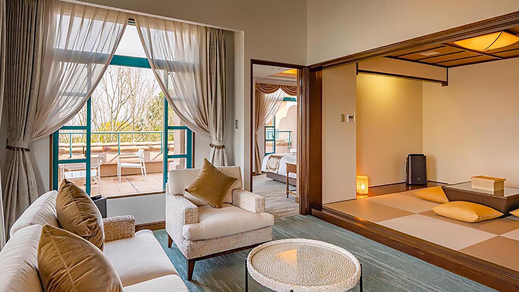 【禁煙】スイートプレミアム ツイン72平米内風呂あり※イメージ