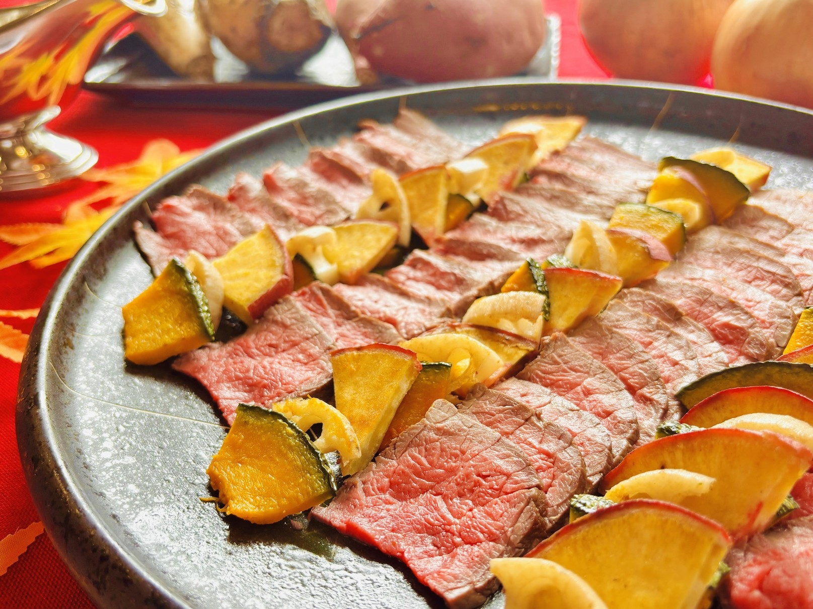 【佐賀の恵みのご褒美】朝から嬉しい♪佐賀県産・秋野菜たっぷり×秋冬限定！自家製ローストビーフ＜朝付＞