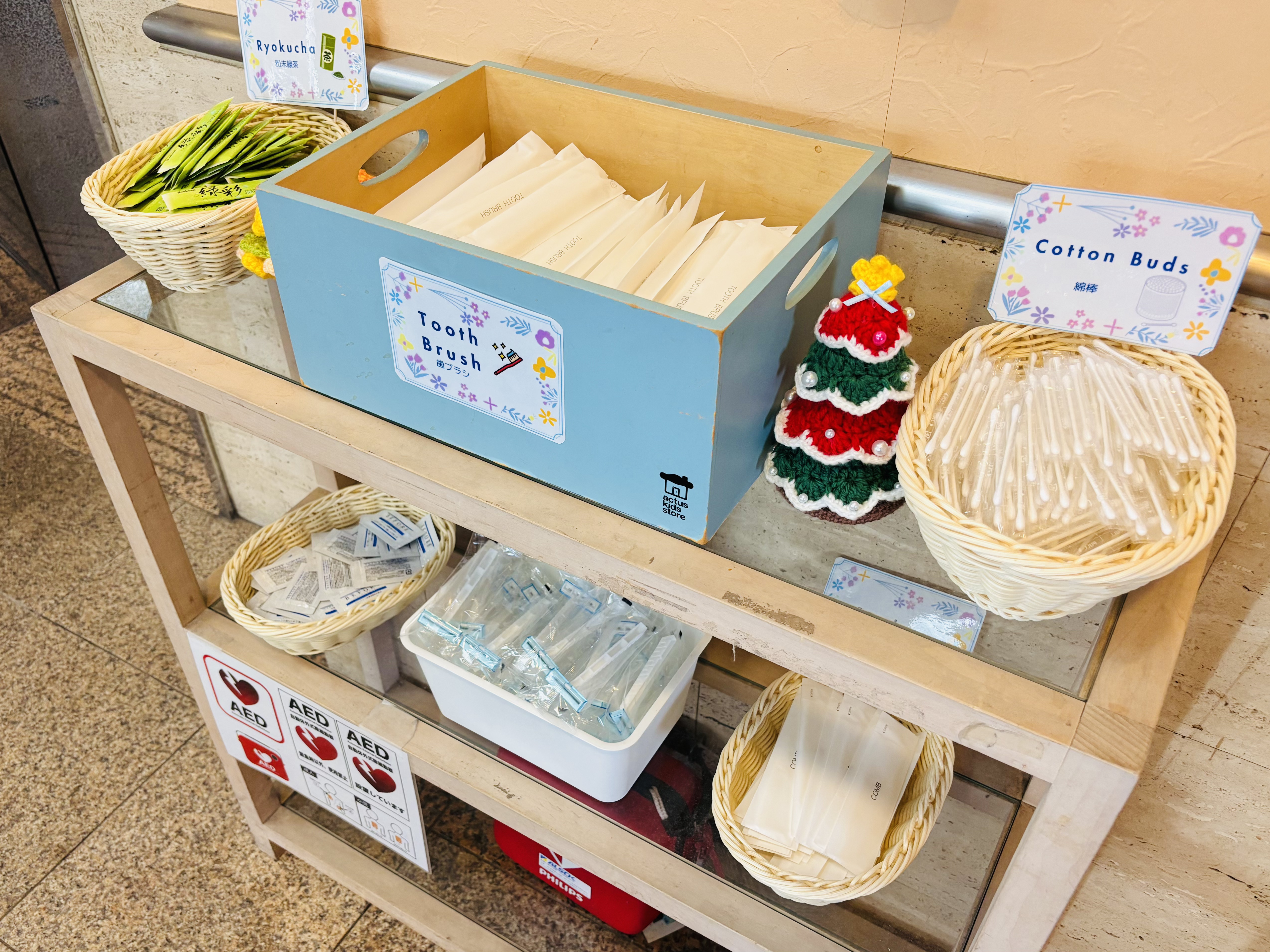 《アメニティバイキング》用途にあったグッズをまだまだ増やします♪フロントで好きなものをどうぞ♪