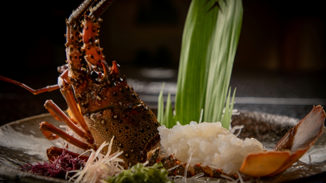 【贅沢な食材を堪能】伊勢海老×鮑×佐賀牛の極会席・御夕食プラン◆個室でお食事（日帰り）