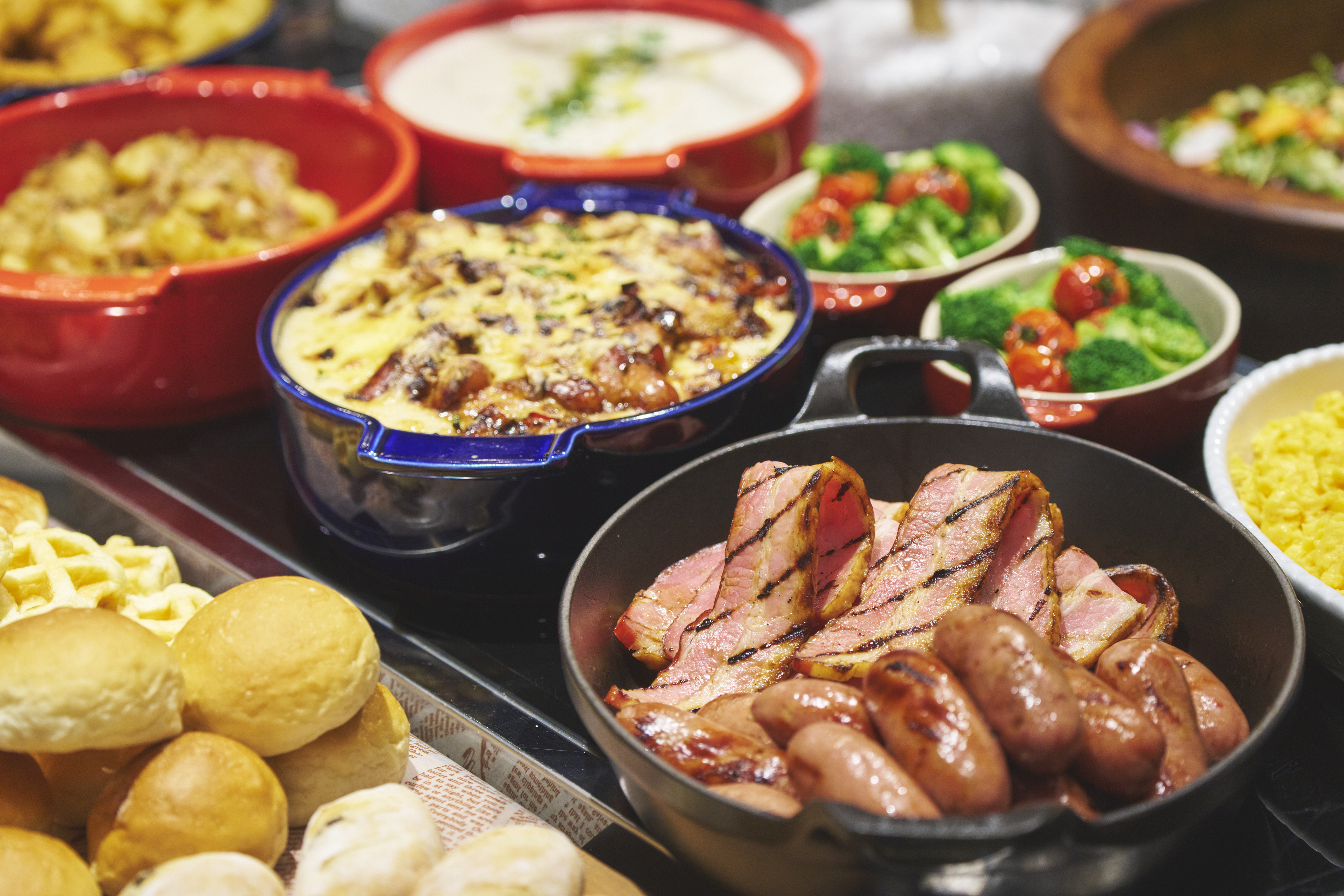 朝食ビュッフェ