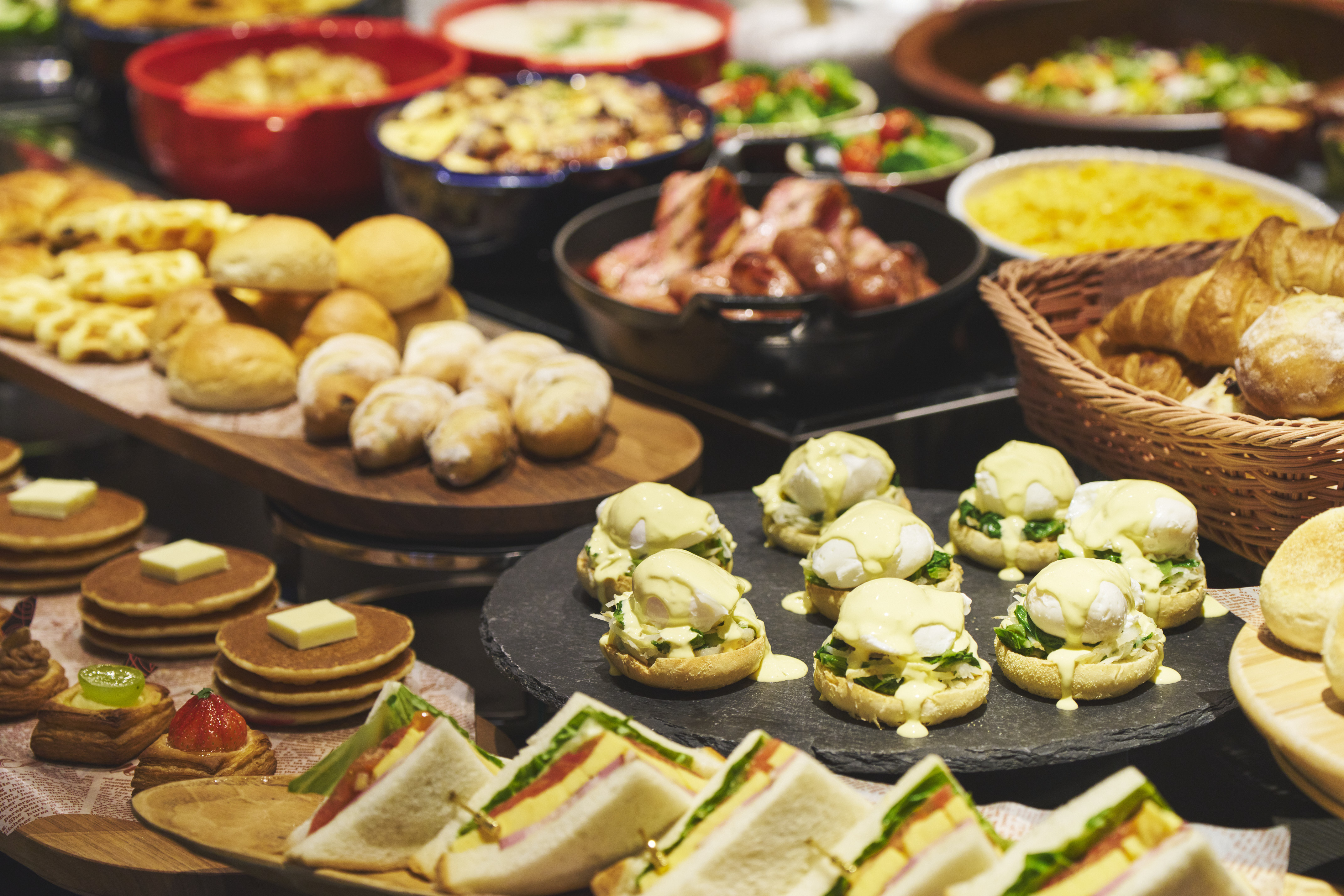 朝食ビュッフェ