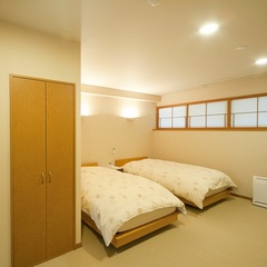 露天風呂付き客室（202号室[水仙]）メゾネットタイプ　寝室