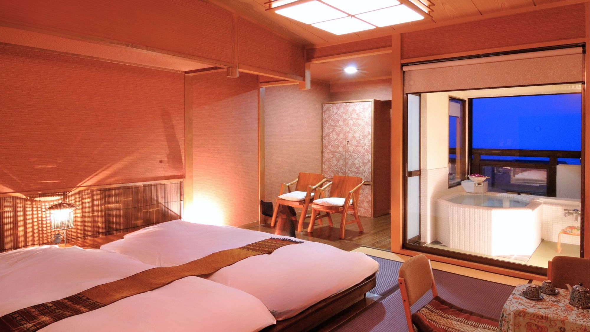 【絶品ズワイ蟹＆伊豆金目鯛】海望む露天風呂付客室×個室でお食事◆貸切露天＆プライベートサウナが無料