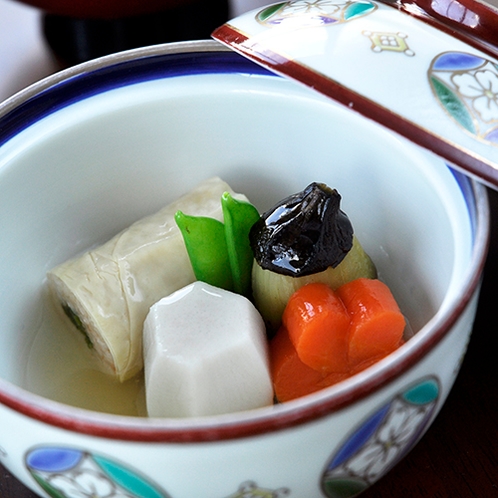 菜の花道明寺蒸し