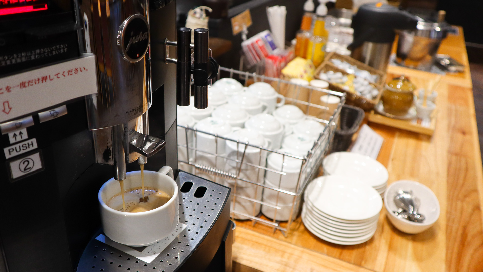 朝食バイキング-ドリンクコーナー