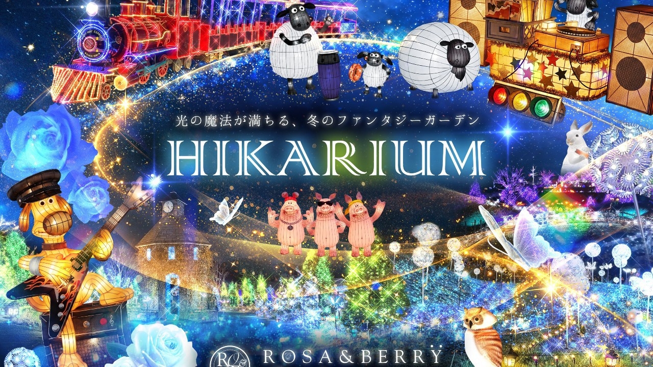 【ローザンベリーHIKARIUM】きらめく光の世界を満喫　夜の部入場券付き＜朝食・ラウンジ特典付＞