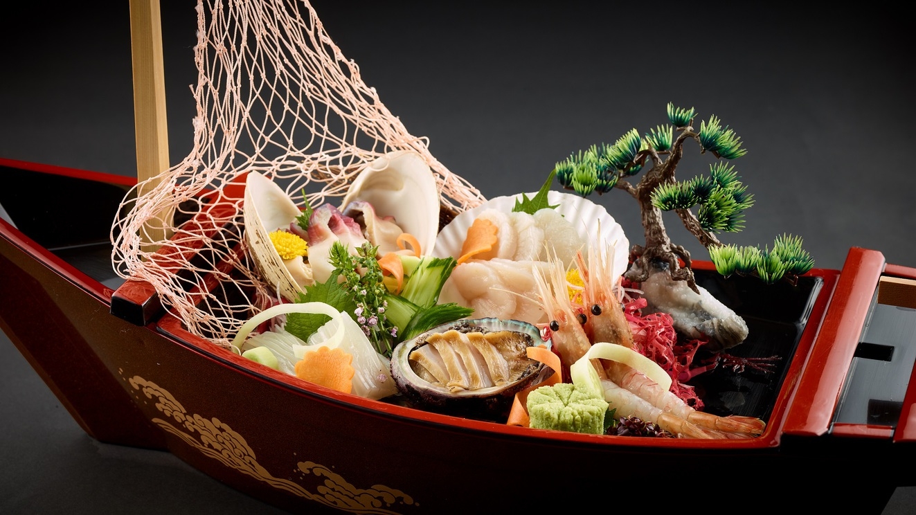 【特選和食会席膳／1泊2食付】蟹・いくら・舟盛り・道産和牛！北海道・函館の美味いものを食べ尽くす♪