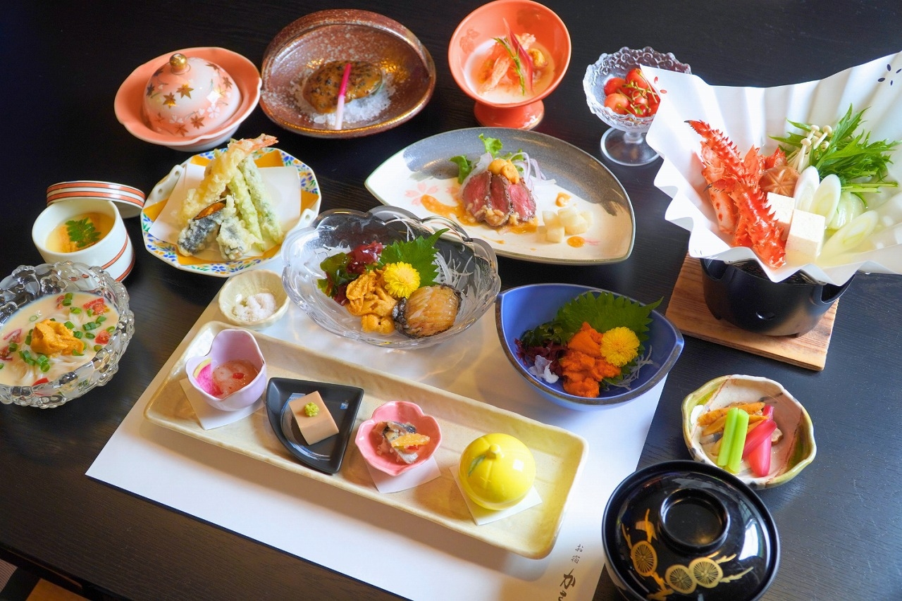 【夕朝食付】「うにづくし膳」ー全ての料理にうにをあしらった、極上のうに三昧御膳