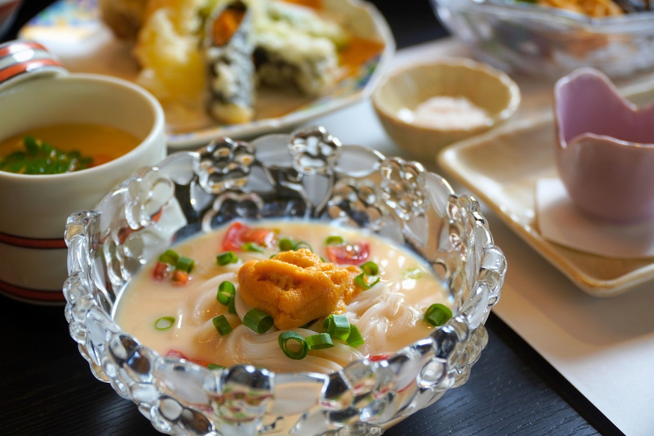 【夕朝食付】「うにづくし膳」ー全ての料理にうにをあしらった、極上のうに三昧御膳