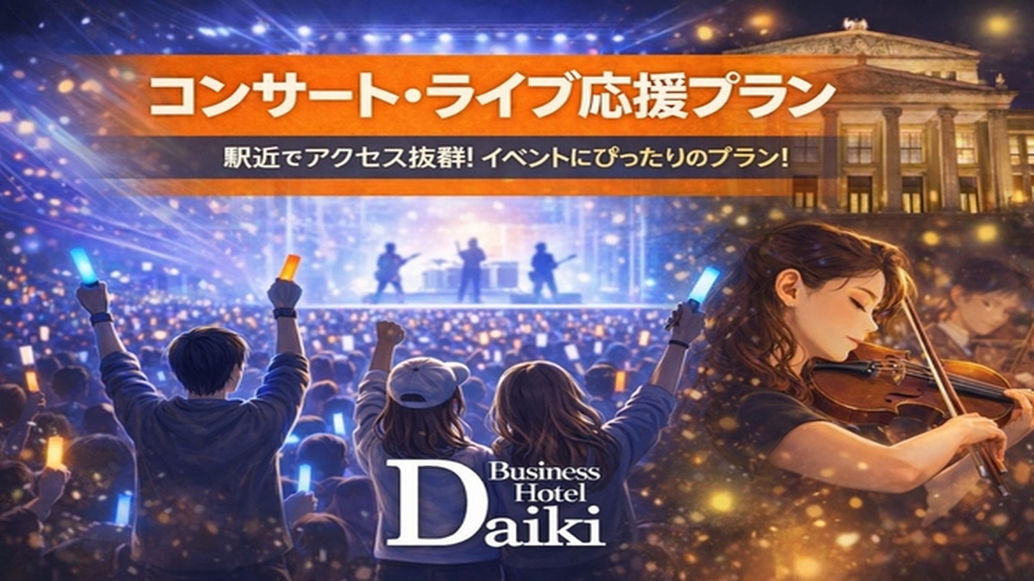 迷わない、疲れない、音楽の夜。