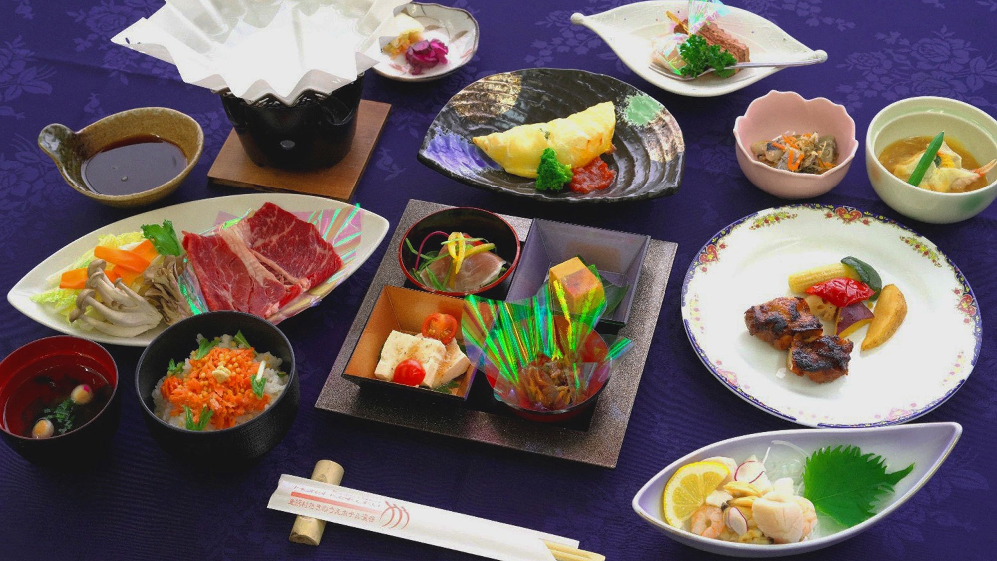 夕食スタンダード＜北海道産とオホーツク近郊食材を使った＞創作和食コース（夕朝食付）