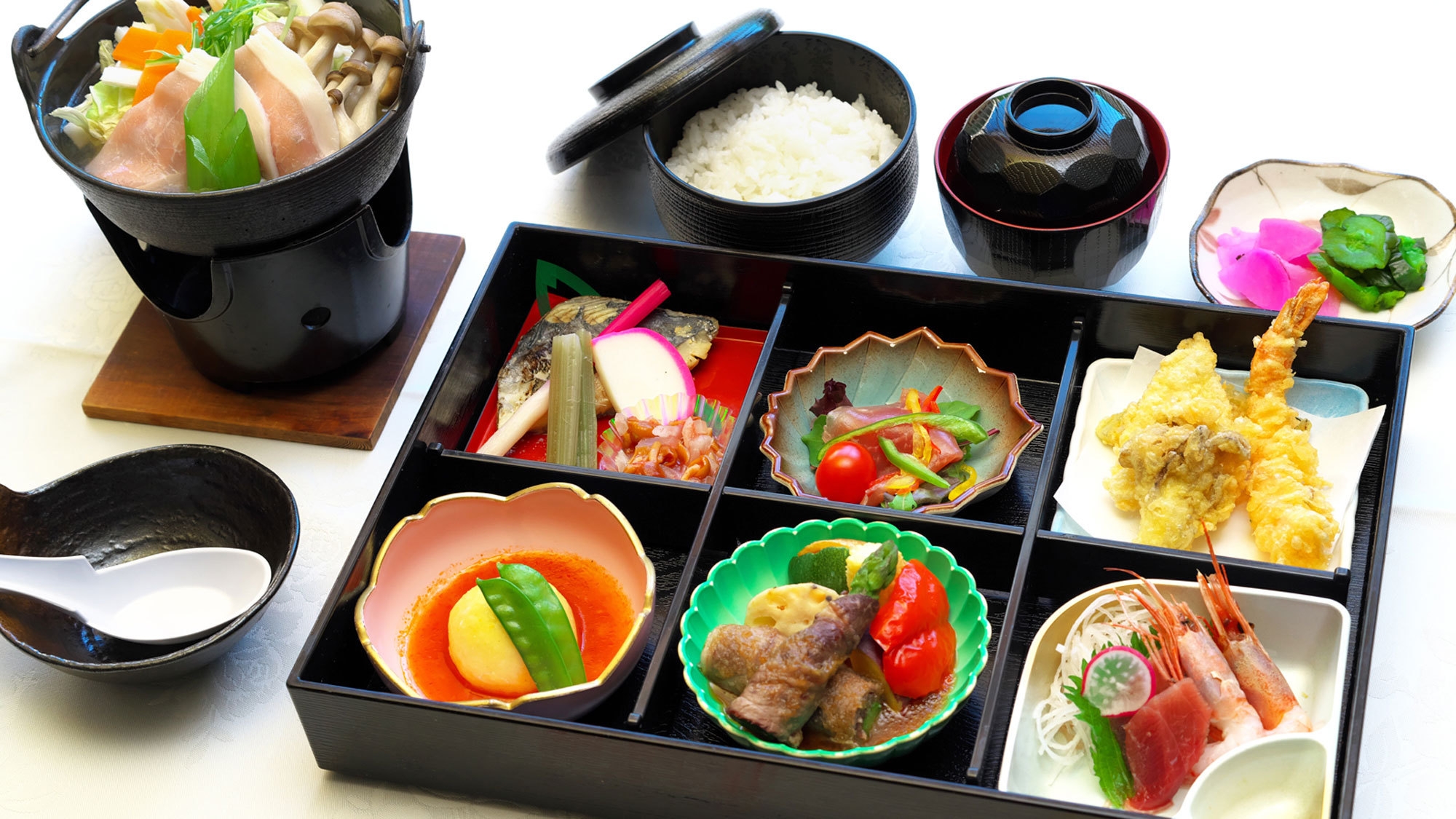 【室数限定】夕食ライトプラン★品数控えめで身体に優しい「渓谷弁当」コース♪（夕朝食付）