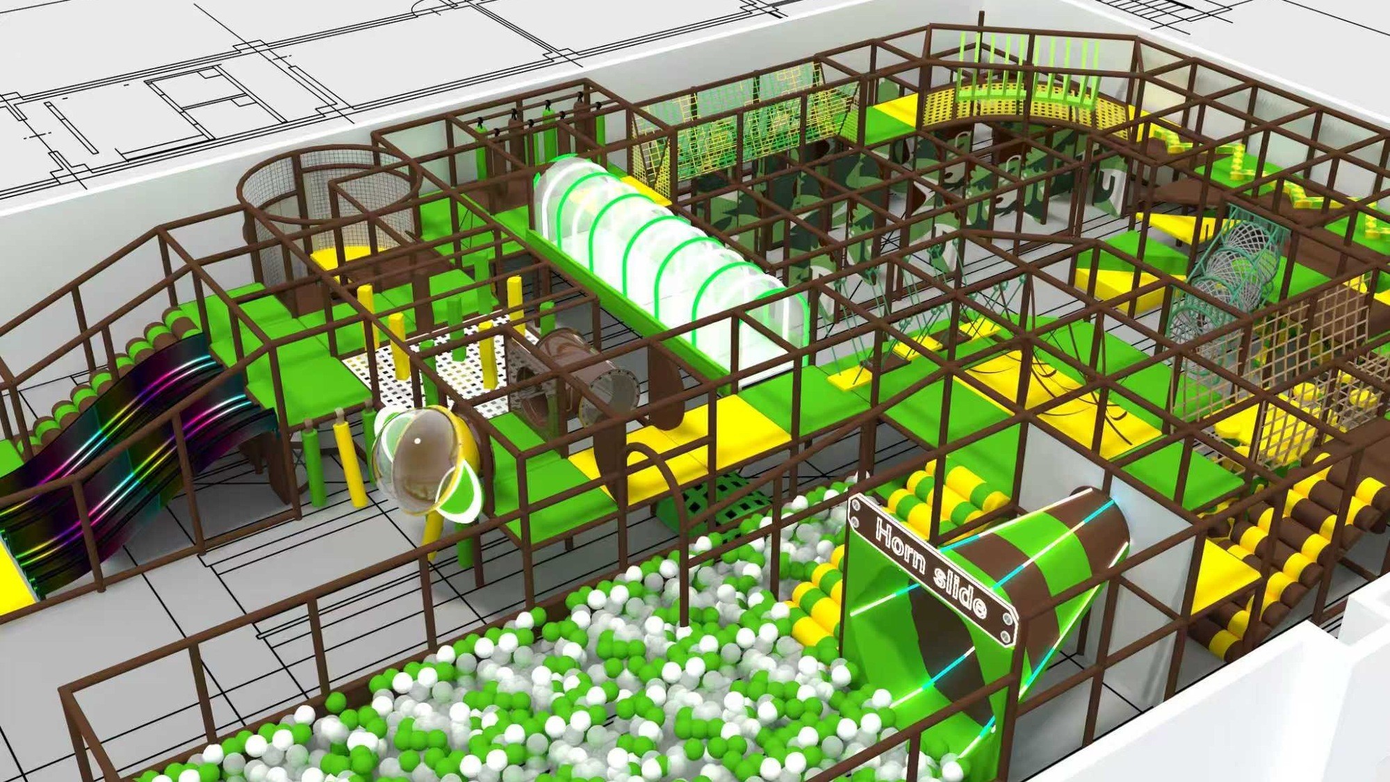 森のアスレチック