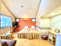 【露天無/喫煙室】本館角部屋　広めの17㎡洋室コーナーツイン