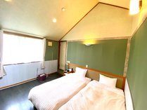 【露天無/喫煙室】本館　バストイレ付 ８畳 洋室(ツインorW）