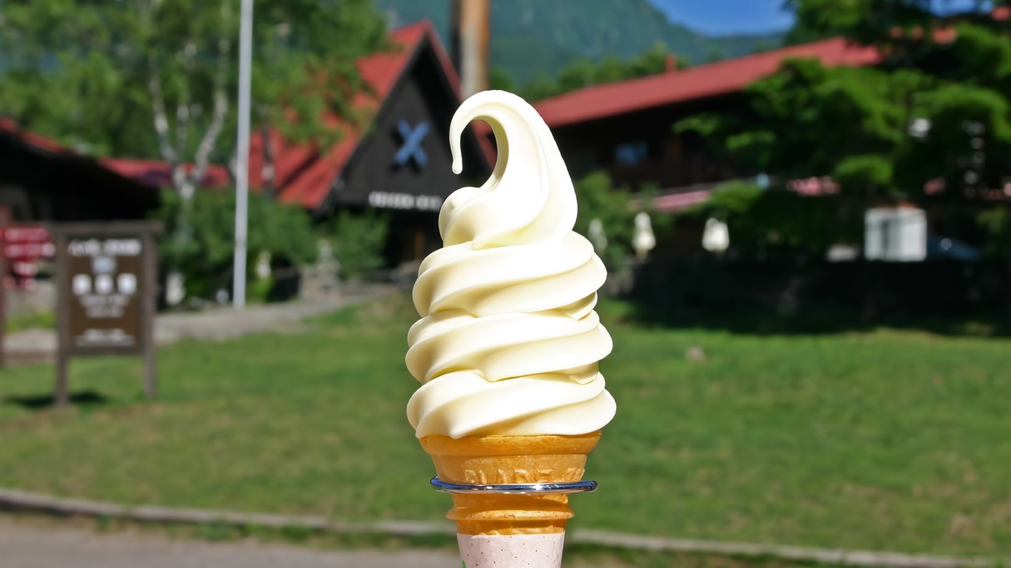 ファミリーで夏の思い出づくりに！名物の清泉寮ソフトクリームとお子さまに花火のプレゼント《食事なし》