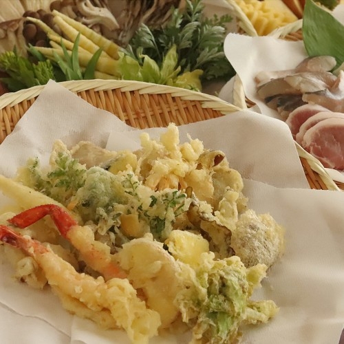 【秋の贅沢】鮑・松茸土瓶蒸し・天婦羅食べ放題プラン【１泊２食付】